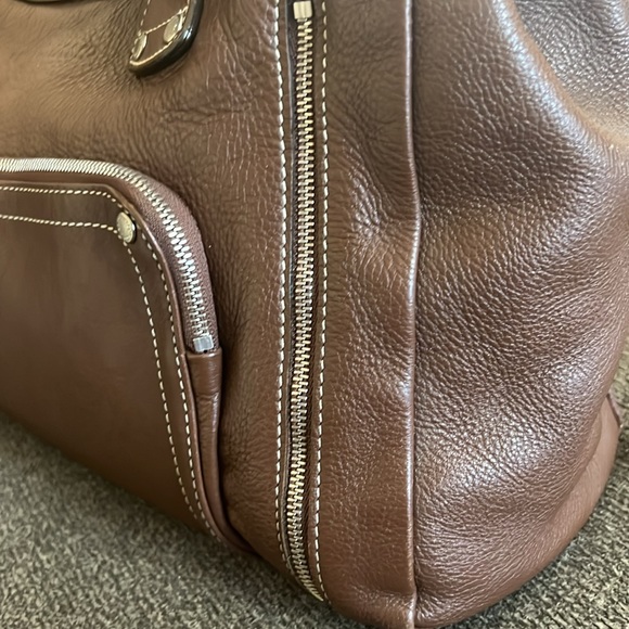 Longchamp Rich Brown Leather Satchel - Picture 8 of 16